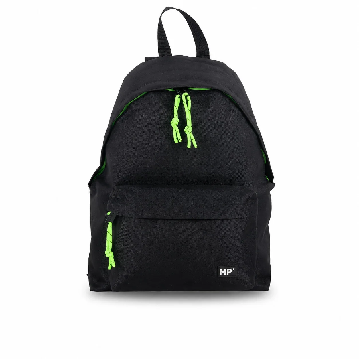 Mp | Spanish Brand | Casual Black Backpack for Men | Youth School Backpack for Institute and University (43X35X24 cm) | Large Capacity with Compartments and Side Pocket