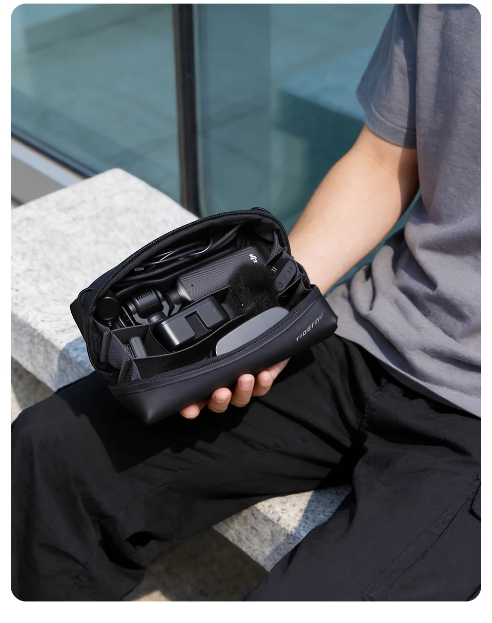 Tigernu Small Storage Bag For Travel Clutch Bag Men Handheld Bags Waterproof TPU Bags Male Portable Bag For PTZ Camera POCKET 3