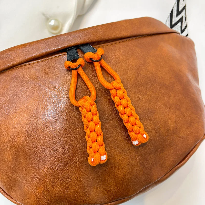Soft Leather Waist Bag For Women Chain Fanny Pack High Quality Shoulder Belt Purse Bags Fashion Designer Crossbody Chest Bags