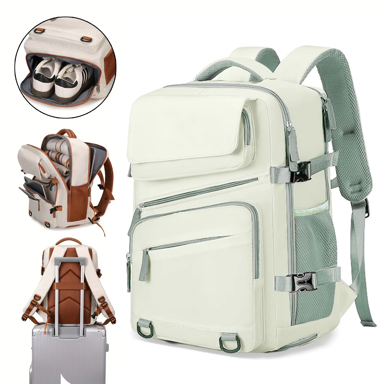 Business Backpack for Men and Women, Large Capacity Expandable Backpack, Computer Backpack, Backpack, Travel Bag