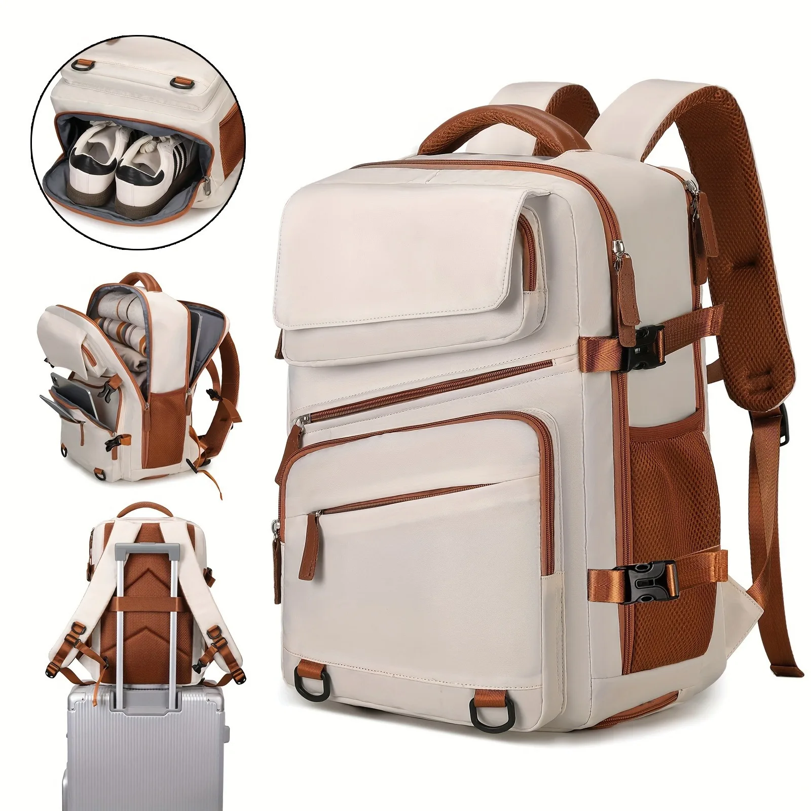 Business Backpack for Men and Women, Large Capacity Expandable Backpack, Computer Backpack, Backpack, Travel Bag