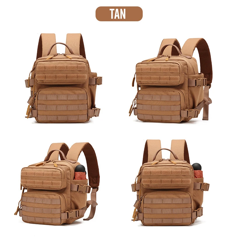 New Camping Hiking Backpack Tactical Molle 900D Men&Women School Bag Outdoor Gym Ruckdack Shoulder Pack with Dual Cup Holder