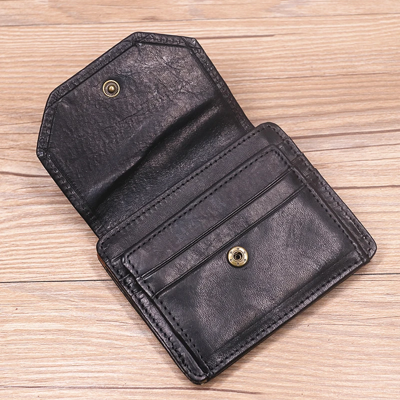 Genuine Leather Wallet For Men Male Rfid Original Cowhide Vintage Short Mens Wallet Purse With Card Holder ID Window Coin Pocket