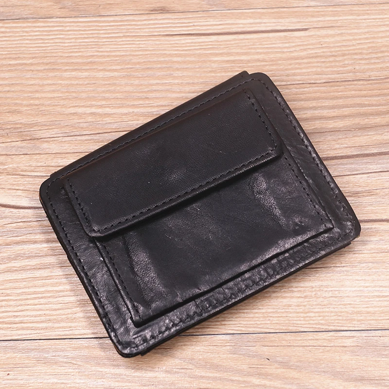 Genuine Leather Wallet For Men Male Rfid Original Cowhide Vintage Short Mens Wallet Purse With Card Holder ID Window Coin Pocket