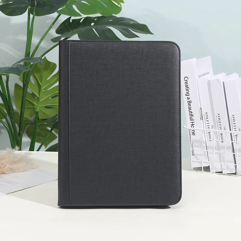 Trading Card Binder PU Leather Cover 9 Pocket Zippered Album For Sports Star Football Basketball Collectible Cards