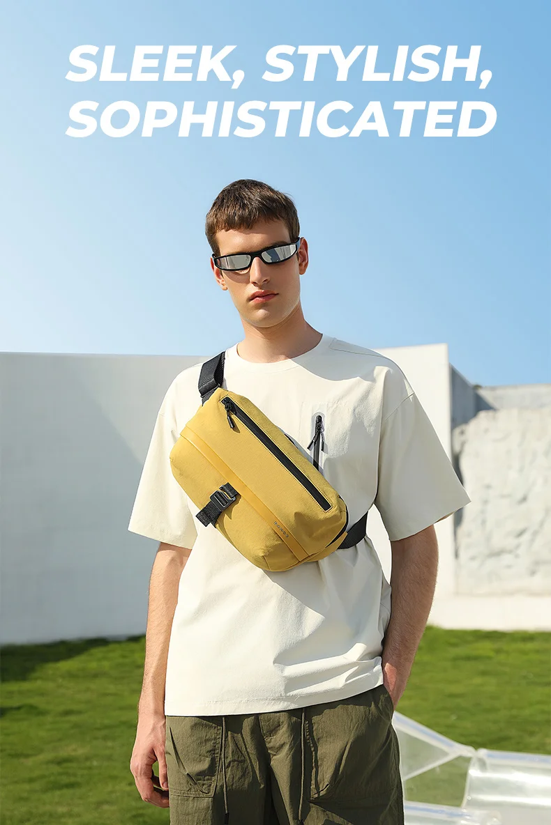 BANGE Waterproof Chest Bag Multi-Carry Modes Sling Crossbody Travel Shoulder Messenger Bag