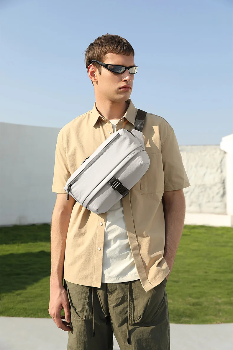 BANGE Waterproof Chest Bag Multi-Carry Modes Sling Crossbody Travel Shoulder Messenger Bag
