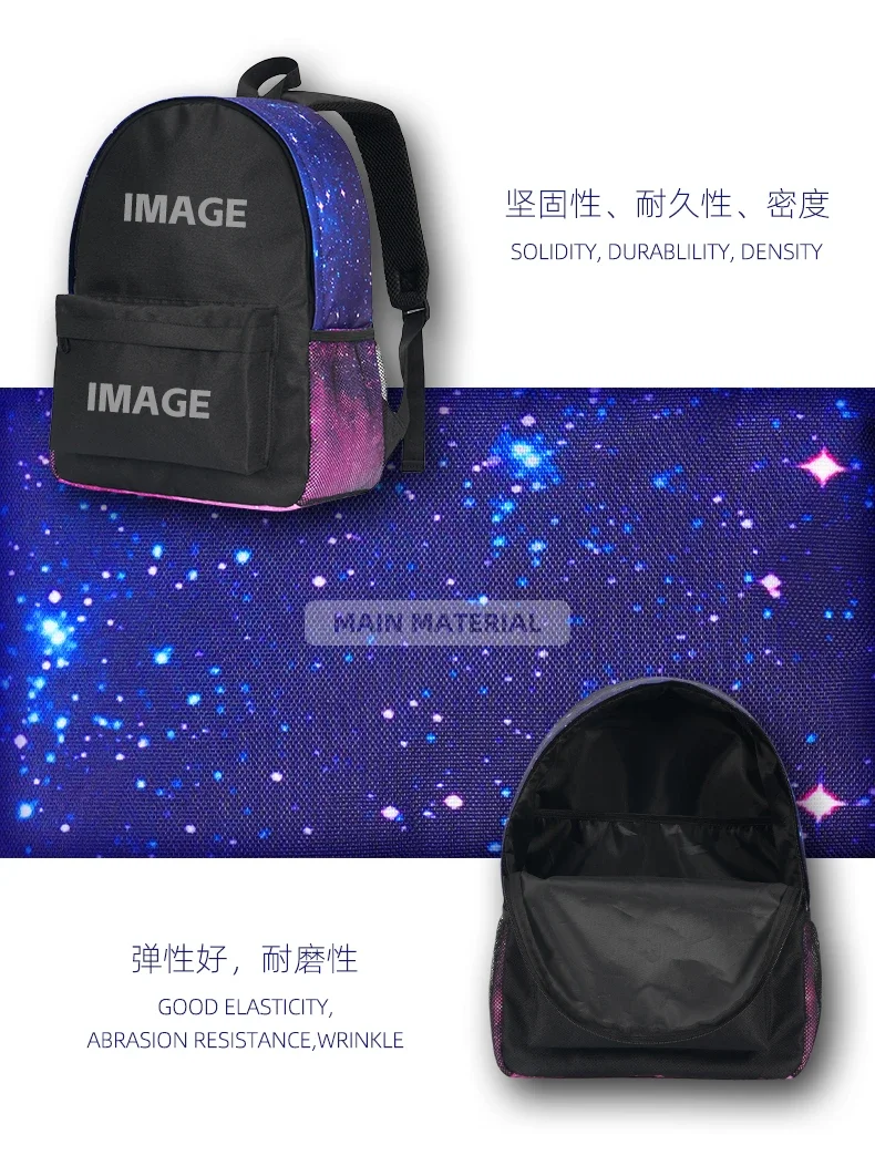 Boys Girls Backpack Knapsack Football Star Starry Sky Backpack School Bag L-Lamin Yamal Large Capacity Mochila Rucksack School