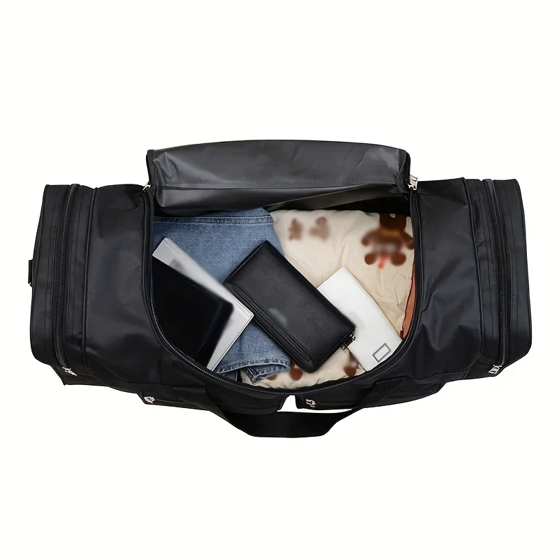 Large Capacity Travel Duffel Bag, Casual Style, Multiple Compartments & Pockets, Perfect for Short Trips, Sports Travel Bag