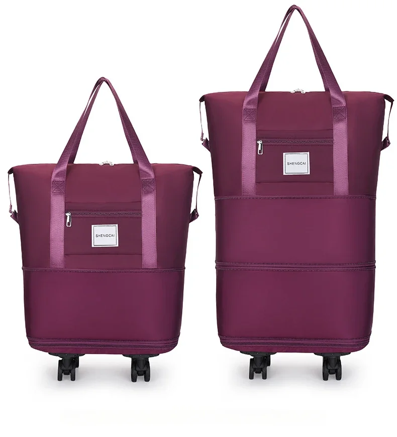 Travel Bag, Backpack Large-Capacity Disassembly Universal Wheel Storage Bag, Duffel Bag Portable Multi-Layer Checked With Wheel