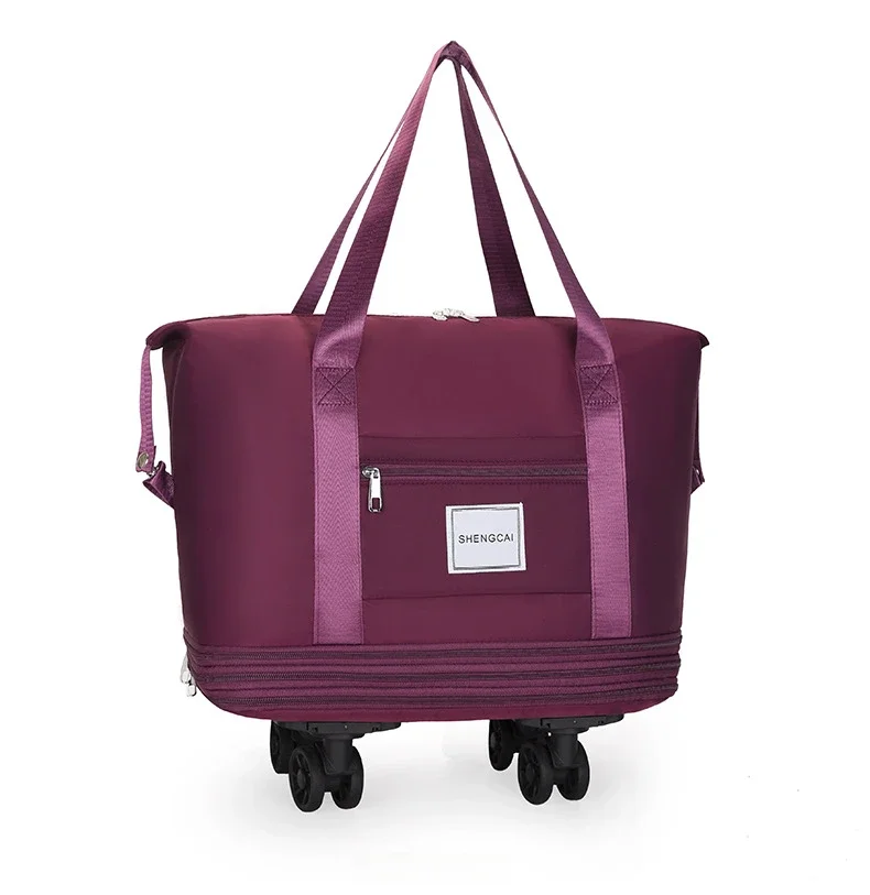 Travel Bag, Backpack Large-Capacity Disassembly Universal Wheel Storage Bag, Duffel Bag Portable Multi-Layer Checked With Wheel