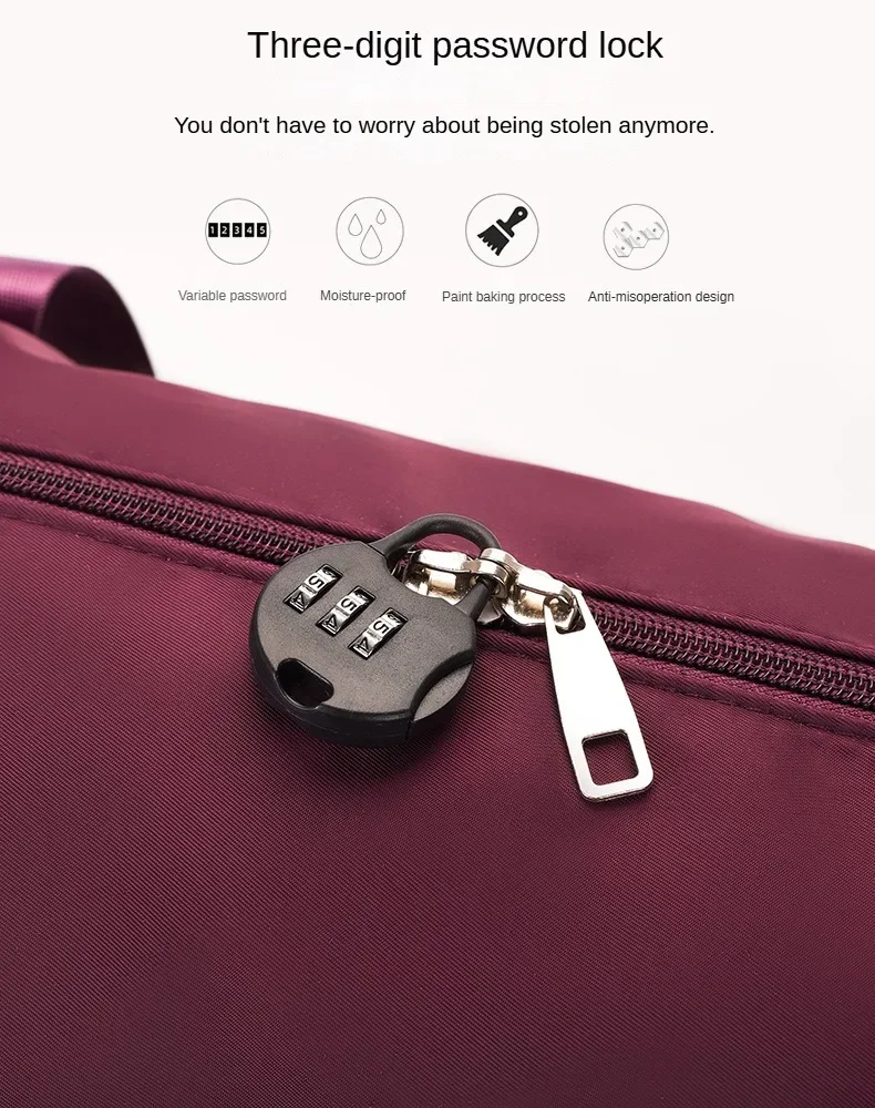 Travel Bag, Backpack Large-Capacity Disassembly Universal Wheel Storage Bag, Duffel Bag Portable Multi-Layer Checked With Wheel