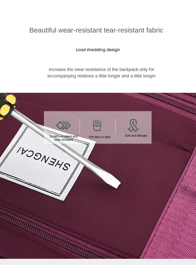 Travel Bag, Backpack Large-Capacity Disassembly Universal Wheel Storage Bag, Duffel Bag Portable Multi-Layer Checked With Wheel