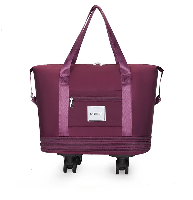 Travel Bag, Backpack Large-Capacity Disassembly Universal Wheel Storage Bag, Duffel Bag Portable Multi-Layer Checked With Wheel