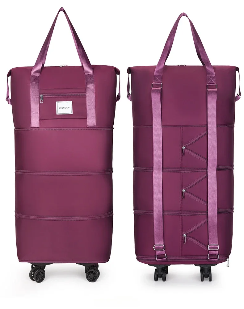 Travel Bag, Backpack Large-Capacity Disassembly Universal Wheel Storage Bag, Duffel Bag Portable Multi-Layer Checked With Wheel