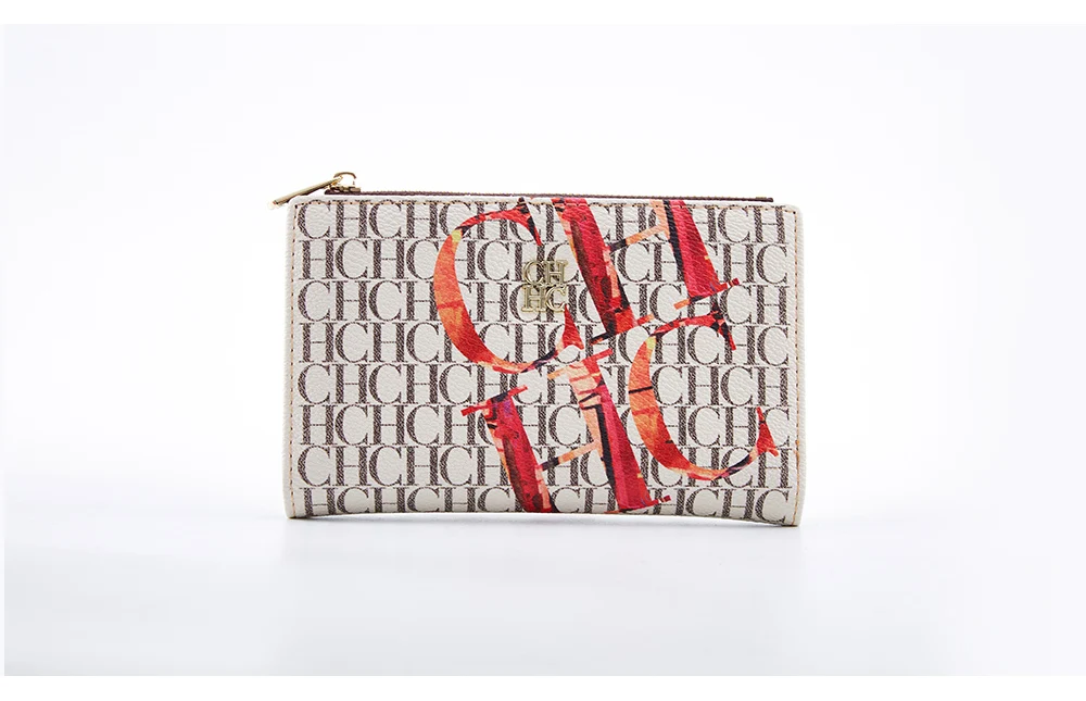 CHCH Women's Wallet 2025 Spring New Cartoon Printed Women's Credit Card Bag ID Bag