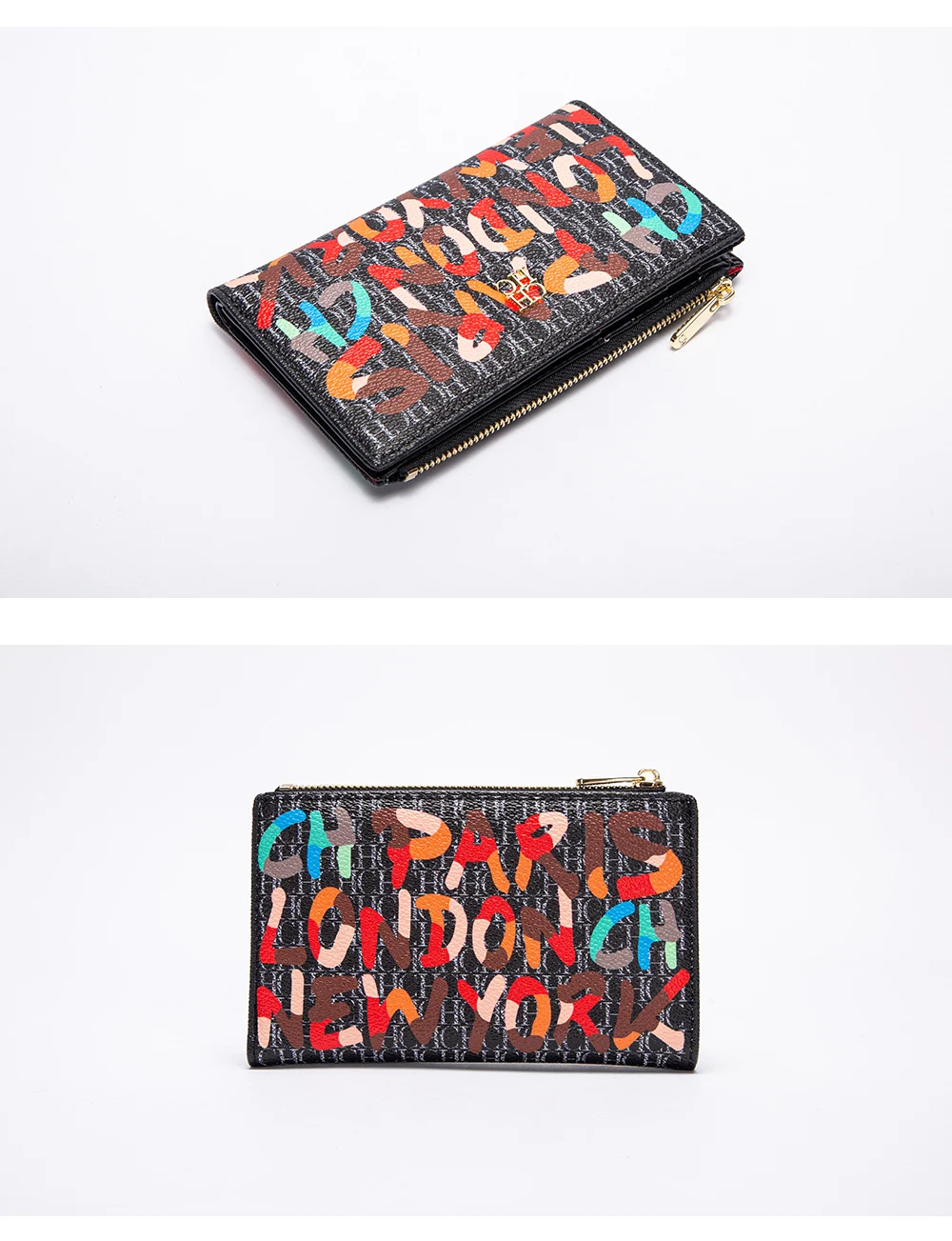 CHCH Women's Wallet 2025 Spring New Cartoon Printed Women's Credit Card Bag ID Bag