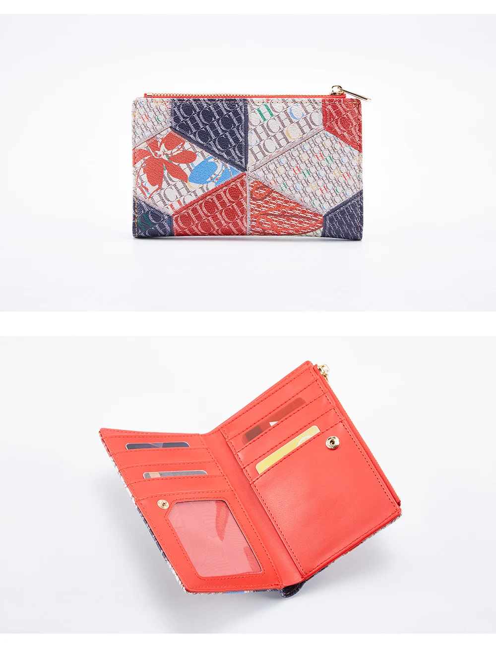 CHCH Women's Wallet 2025 Spring New Cartoon Printed Women's Credit Card Bag ID Bag