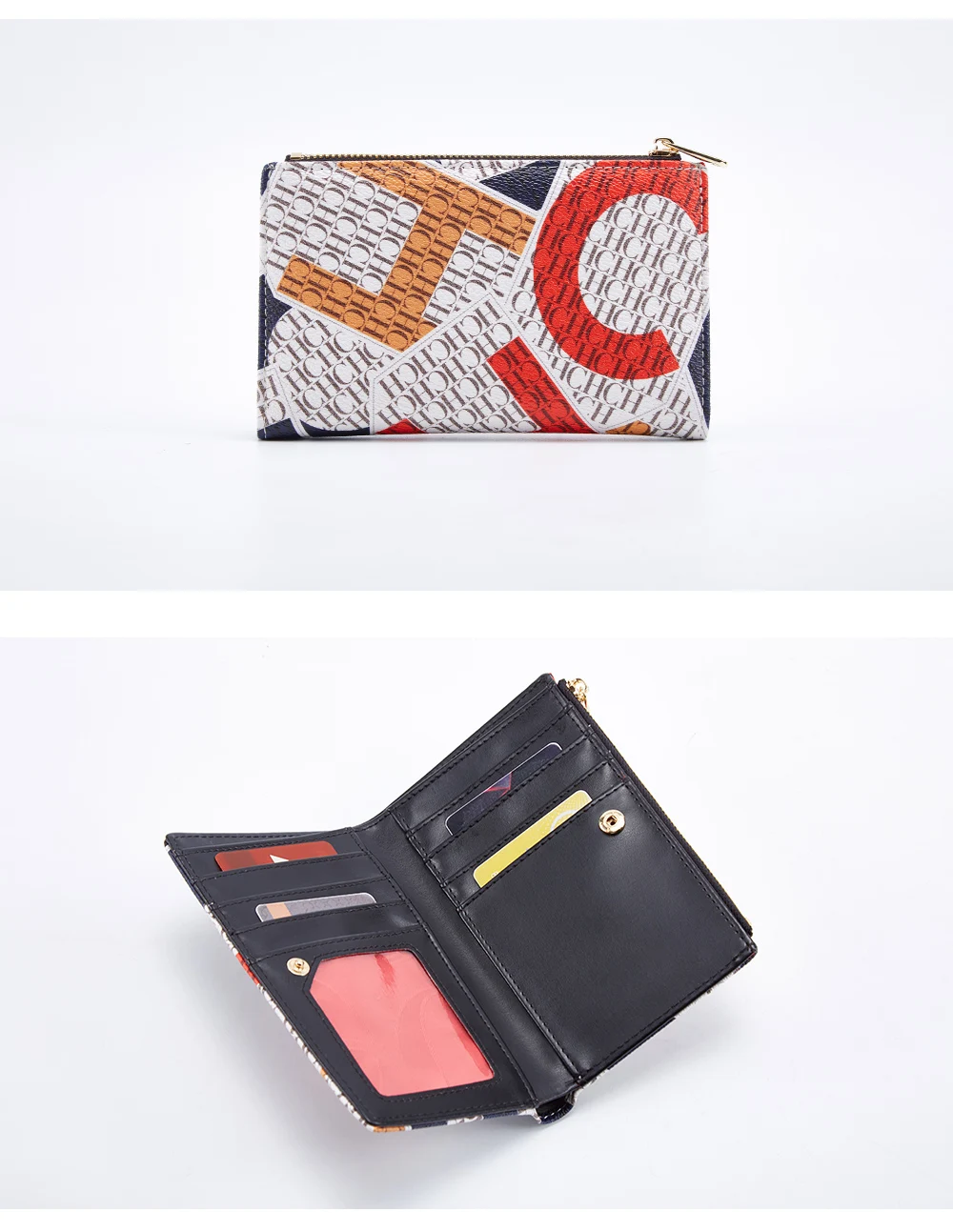 CHCH Women's Wallet 2025 Spring New Cartoon Printed Women's Credit Card Bag ID Bag