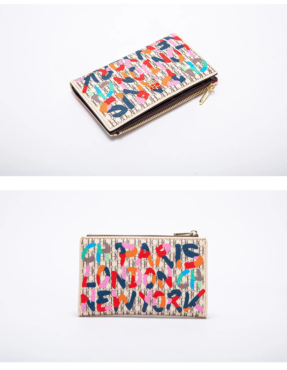 CHCH Women's Wallet 2025 Spring New Cartoon Printed Women's Credit Card Bag ID Bag