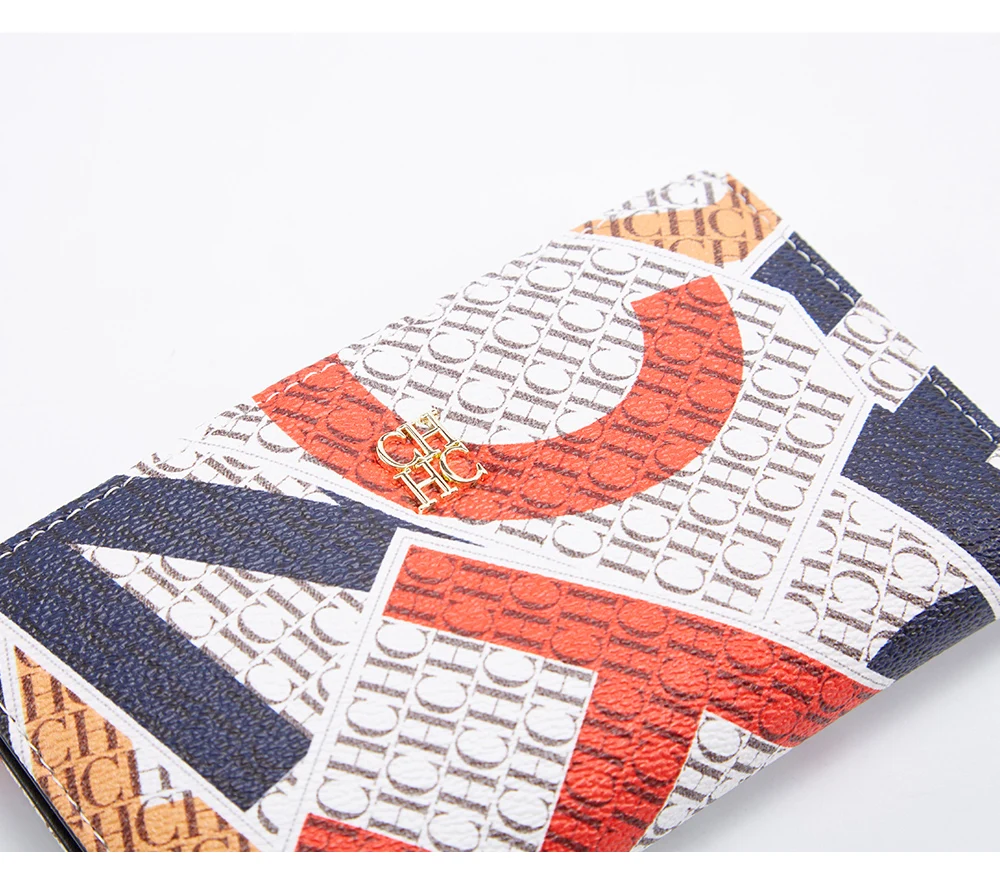 CHCH Women's Wallet 2025 Spring New Cartoon Printed Women's Credit Card Bag ID Bag