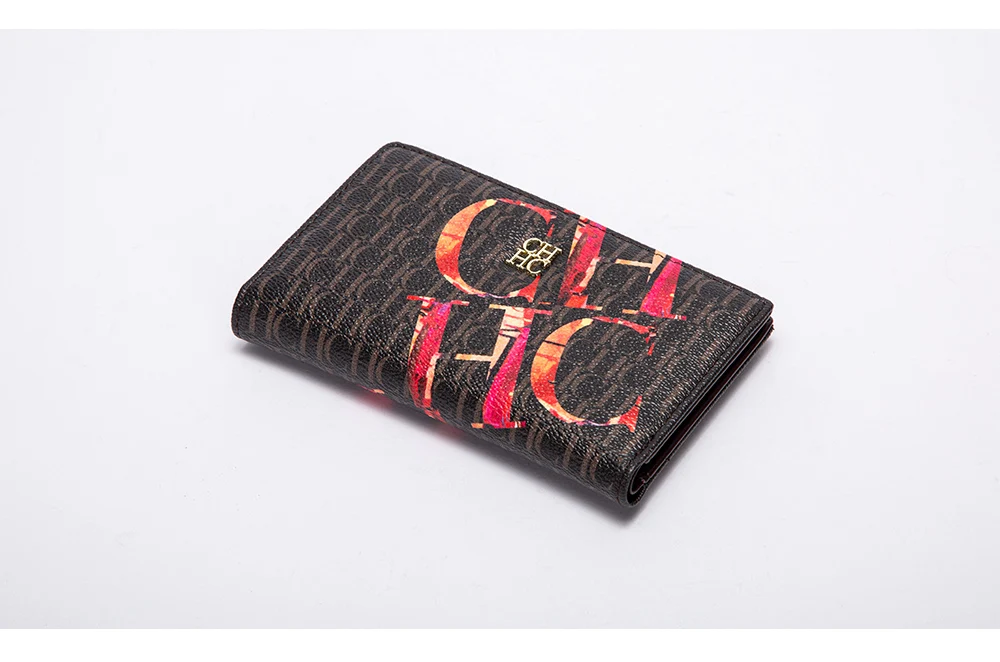 CHCH Women's Wallet 2025 Spring New Cartoon Printed Women's Credit Card Bag ID Bag