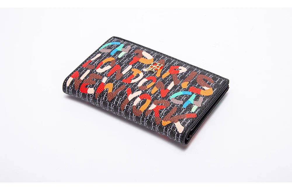 CHCH Women's Wallet 2025 Spring New Cartoon Printed Women's Credit Card Bag ID Bag