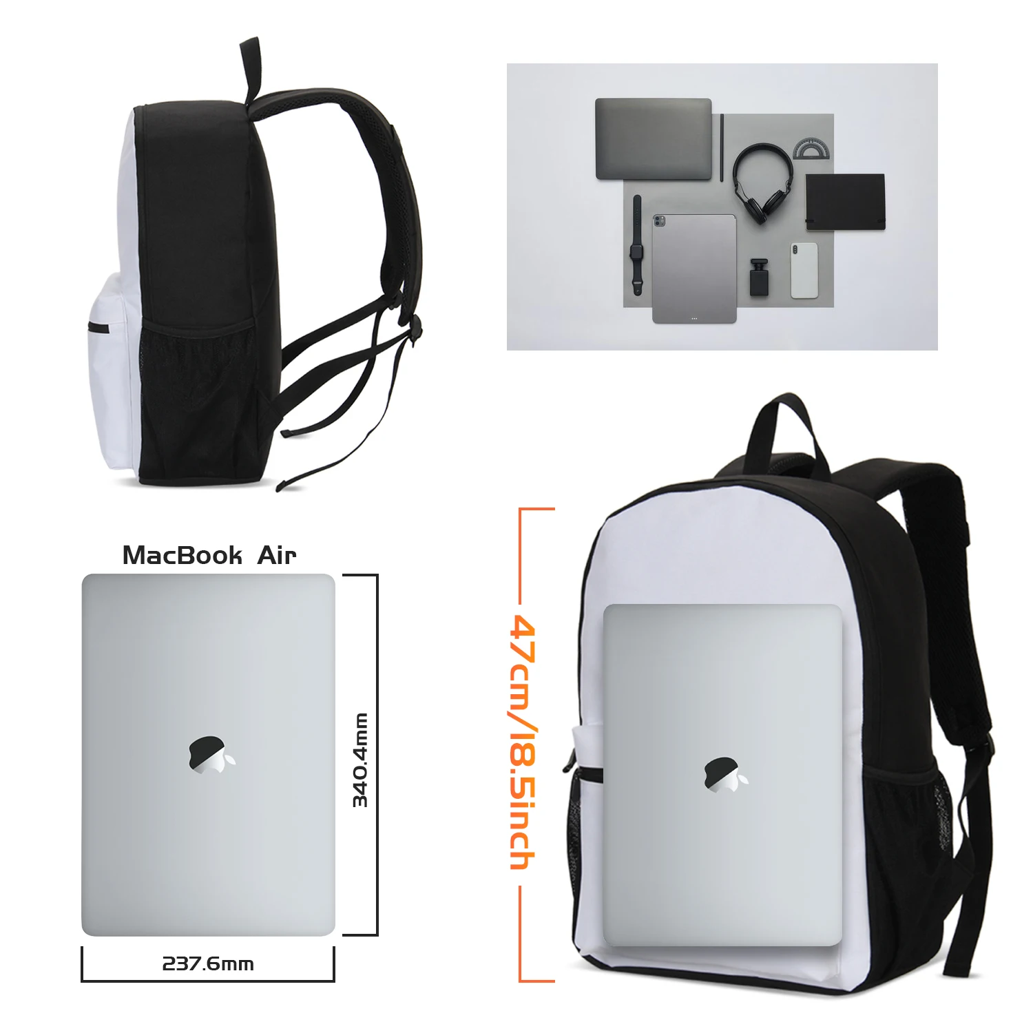 Murder Drones 3pcs Set Backpack 47cm/18.5inch Large Capacity Backpack Shoulder Bag Pencil Case Book Bags for Boys Girl Best Gift