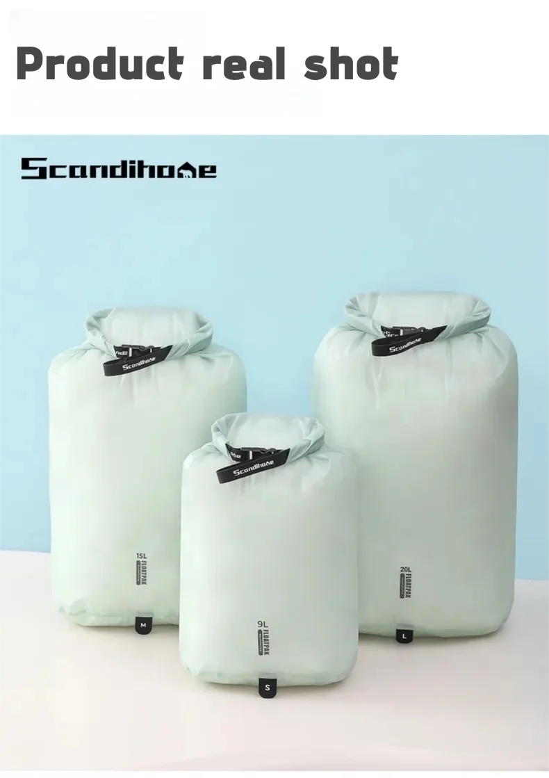 Ultralight Waterproof Dry Bag Travel Storage Pouch Clothes Organizer Sack Compression Packing Cube for Camping Hiking Swimming