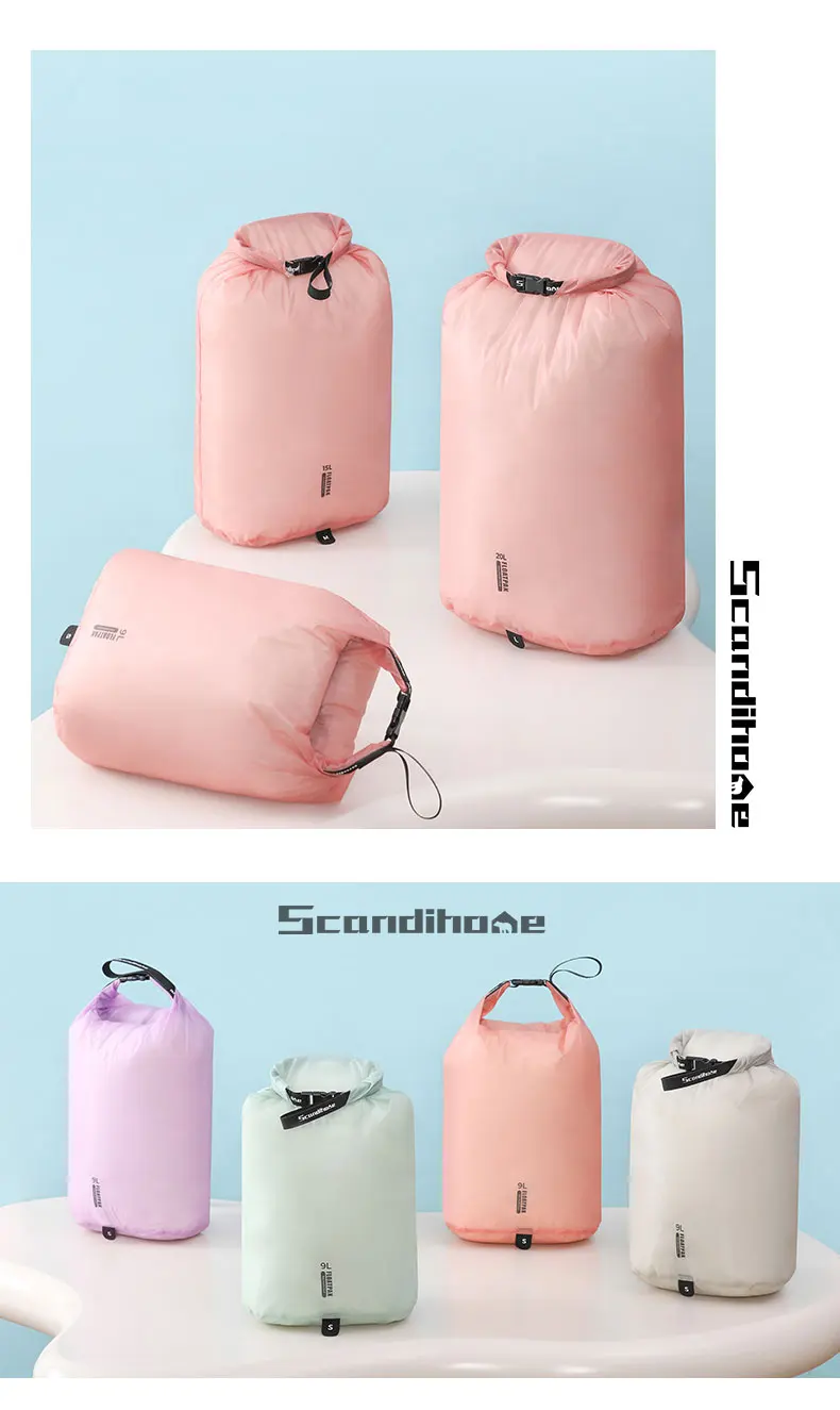 Ultralight Waterproof Dry Bag Travel Storage Pouch Clothes Organizer Sack Compression Packing Cube for Camping Hiking Swimming