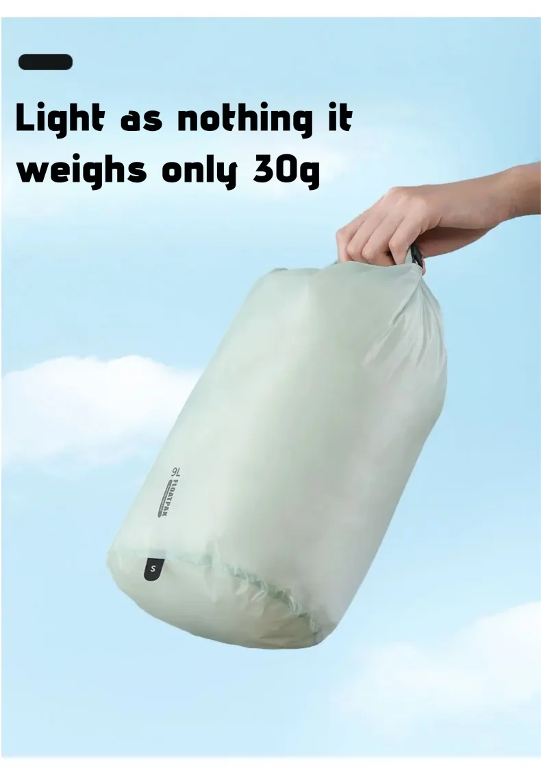 Ultralight Waterproof Dry Bag Travel Storage Pouch Clothes Organizer Sack Compression Packing Cube for Camping Hiking Swimming