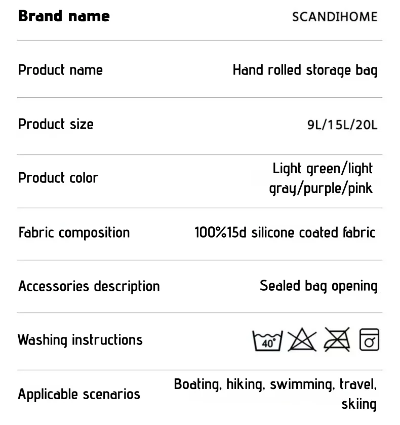 Ultralight Waterproof Dry Bag Travel Storage Pouch Clothes Organizer Sack Compression Packing Cube for Camping Hiking Swimming
