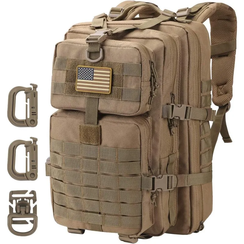 50L/30L Backpack Military Assault Pack For Men, 3 Day Bug Out Bag Molle DaypackFor Camping Outdoor Sport Rucksack Backpacks