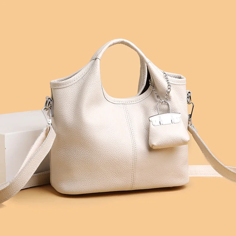 100% Cow Leather Luxury Handbag Brand Designer Genuine Leather Women Crossbody Shoulder Bag Fashion Leisure Ladies Trave Bags