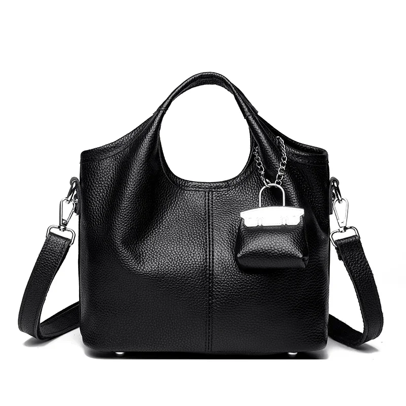 100% Cow Leather Luxury Handbag Brand Designer Genuine Leather Women Crossbody Shoulder Bag Fashion Leisure Ladies Trave Bags