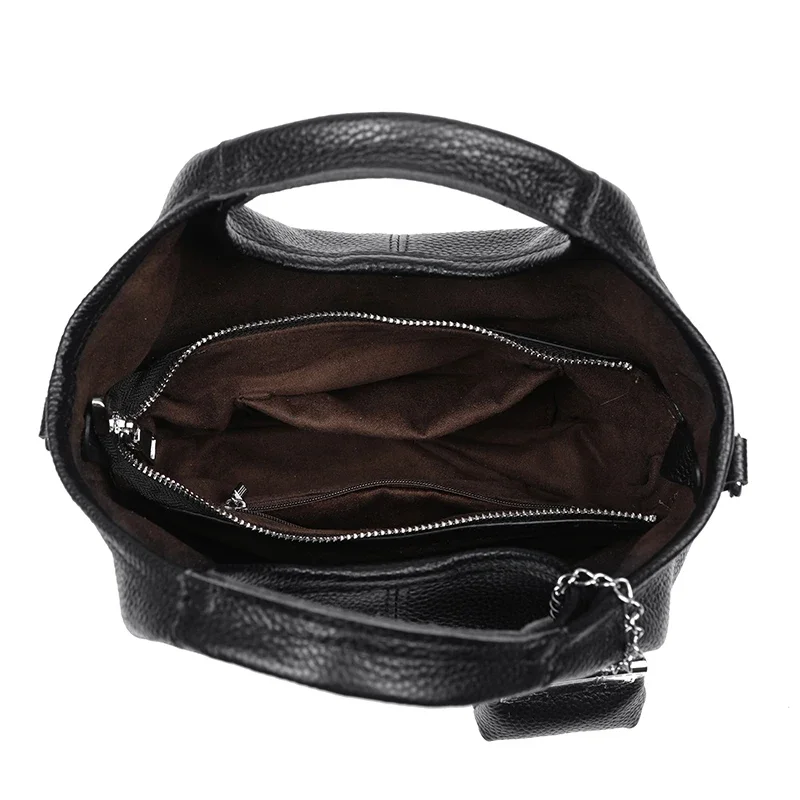 100% Cow Leather Luxury Handbag Brand Designer Genuine Leather Women Crossbody Shoulder Bag Fashion Leisure Ladies Trave Bags