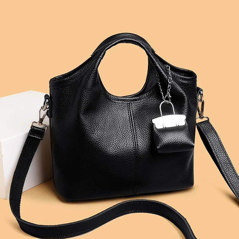 100% Cow Leather Luxury Handbag Brand Designer Genuine Leather Women Crossbody Shoulder Bag Fashion Leisure Ladies Trave Bags