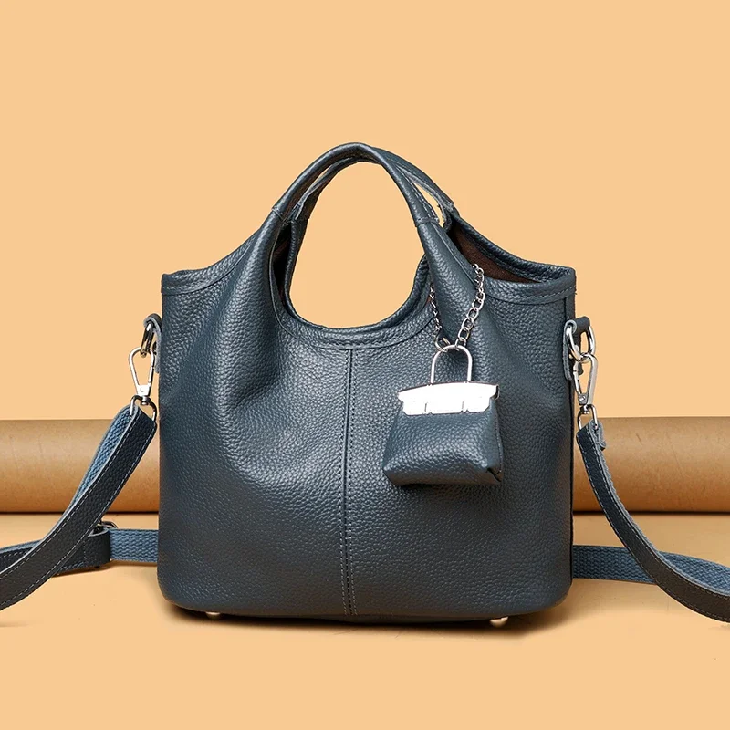 100% Cow Leather Luxury Handbag Brand Designer Genuine Leather Women Crossbody Shoulder Bag Fashion Leisure Ladies Trave Bags