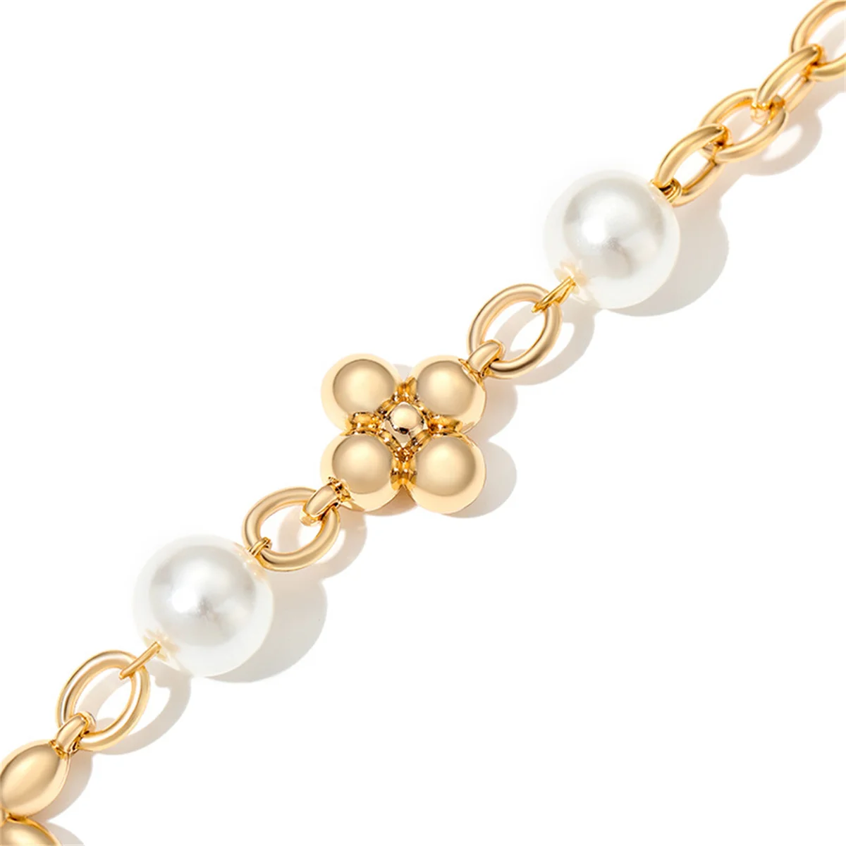 HOLIN Pearl Pendant Chain For Speedy Nano HIgh Qualtiy Metal Four-Leaf Clover Pearl Decorative Bag Chain Accessory 30cm