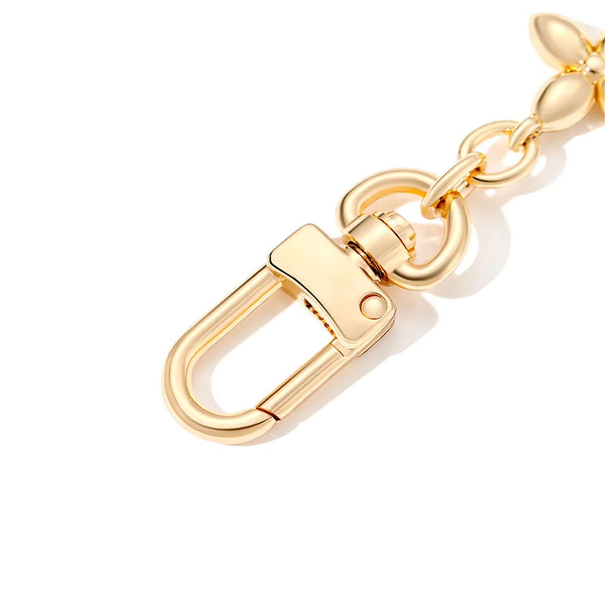 HOLIN Pearl Pendant Chain For Speedy Nano HIgh Qualtiy Metal Four-Leaf Clover Pearl Decorative Bag Chain Accessory 30cm