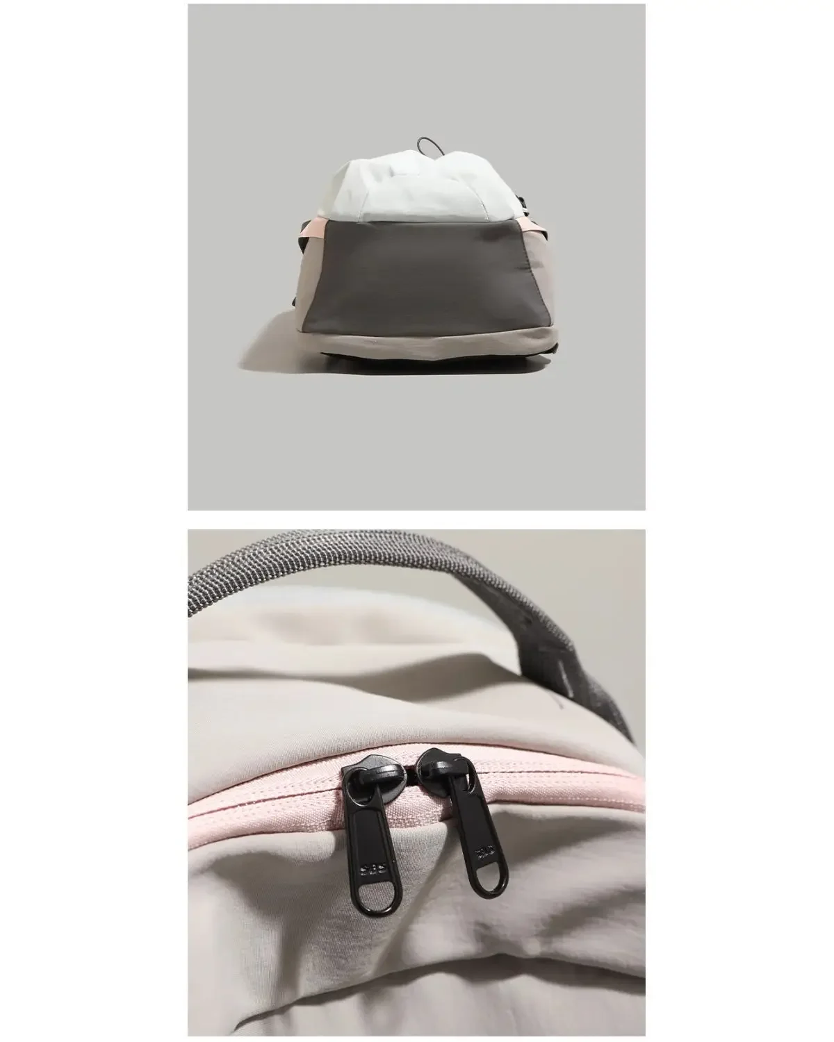 Fashion Nylon Backpack with Drawstring Side Pocket Adjustable Padded Straps for Outdoor Daily Use Large Capacity Shoulder Bag