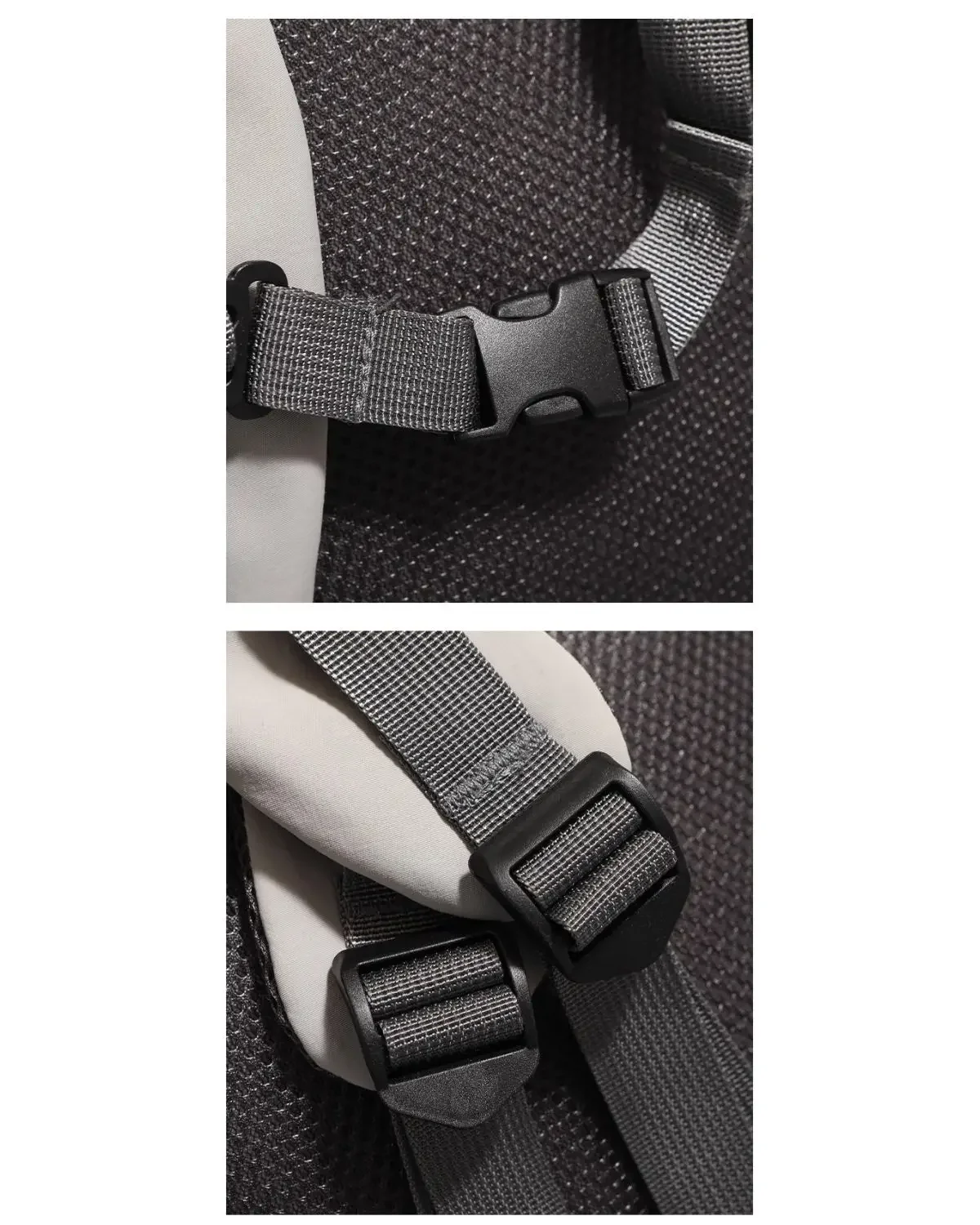 Fashion Nylon Backpack with Drawstring Side Pocket Adjustable Padded Straps for Outdoor Daily Use Large Capacity Shoulder Bag