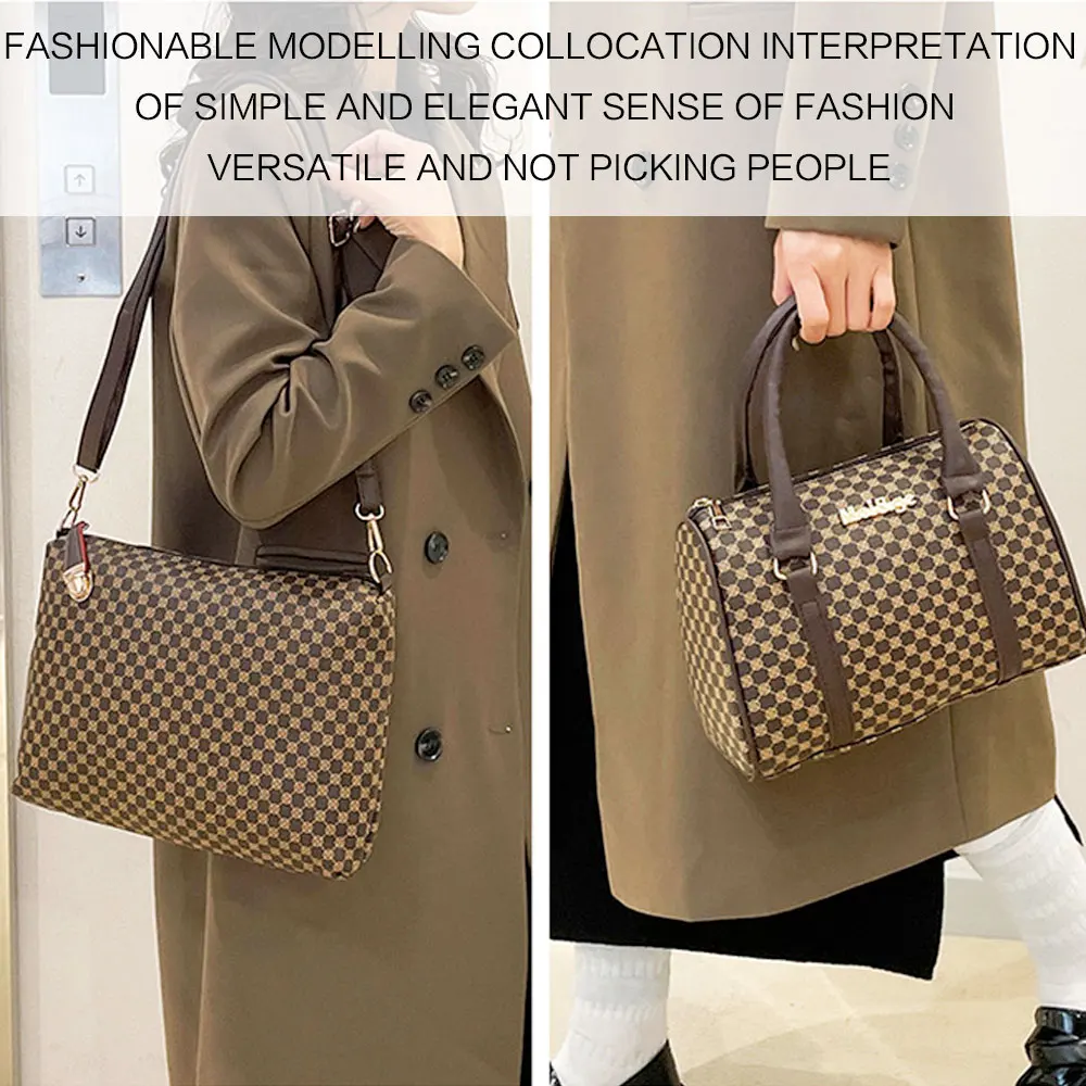 6PCS Large Capacity Tote Bags Set Women Fashion Shoulder Bag Crossbody Bag Minimalist Floral Print Handbags for Women