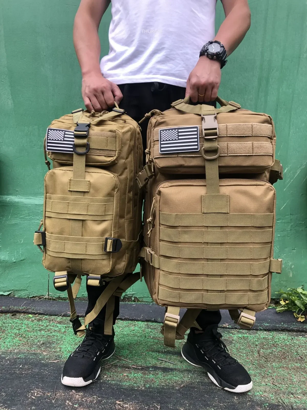 Durable Nylon 50L Waterproof Tactical Outdoor Backpack for Hiking Trekking Fishing Hunting Camping Travel