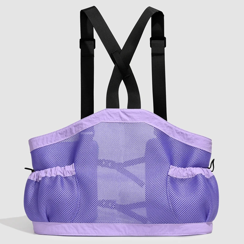 Outdoor Cycling Bag Lightweight Run Vest Backpack for Hiking Running Chest Pack Phone Cup Storage Pocket Tactical Chest Rig Bags