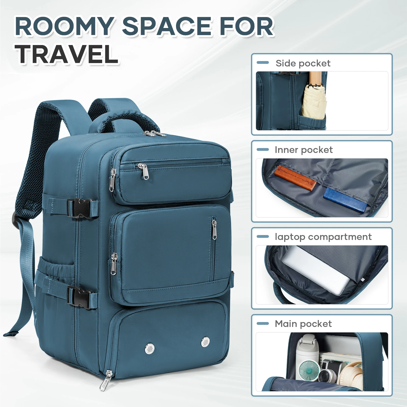 Ryanair Cabin Bag 40x30x20, Travel Backpack For Women Men Business Laptop Bag, Hand Luggage Backpack Cabin Fly Bag, College Bag