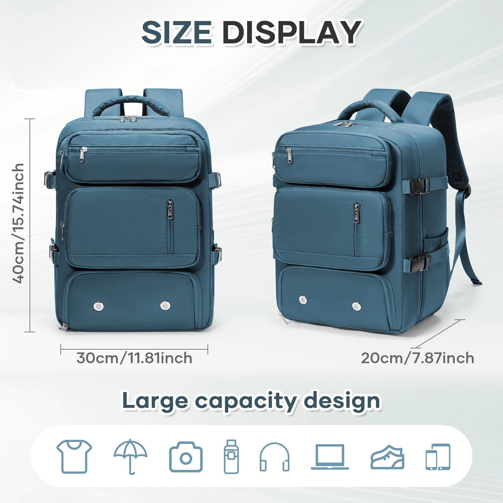 Ryanair Cabin Bag 40x30x20, Travel Backpack For Women Men Business Laptop Bag, Hand Luggage Backpack Cabin Fly Bag, College Bag