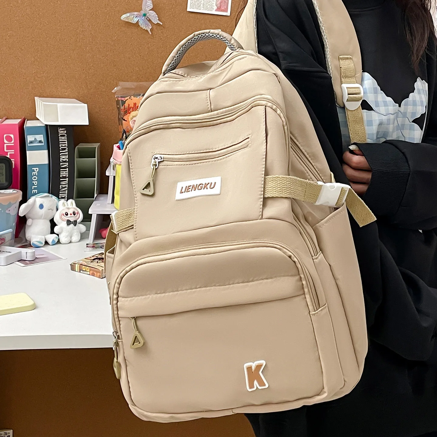 Cute School Bag Large Capacity School Backpacks High School College Student Bag Instagram Style Laptop Backpack for Girls