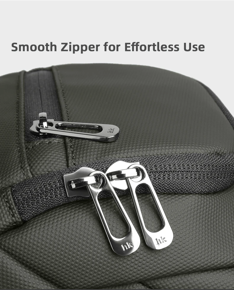 HK Multifunction Men's Shoulder Bag Waterproof Crossbody Bag Fit 11 inch iPad Lightweight Messenger Sling Bag for Travel Outdoor