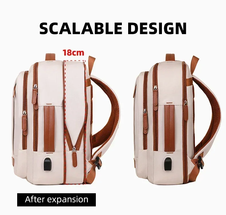 Women Business Backpack Waterproof Laptop Computer Pack Weekender Commuter Bag With USB Port College Student Bags Travel Daypack